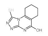 [1,2,4]Triazolo[4,3-a]quinazolin-5(1H)-one, 2,3,6,7,8,9-hexahydro-1-thioxo- structure