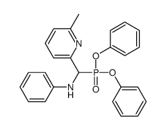 DIPHENYL ((6-METHYLPYRIDIN-2-YL)(PHENYLAMINO)METHYL)PHOSPHONATE structure