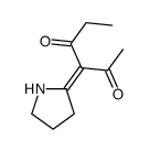 3-pyrrolidin-2-ylidenehexane-2,4-dione Structure