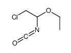 2-chloro-1-ethoxy-1-isocyanatoethane Structure