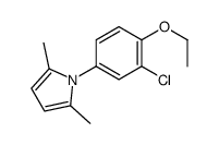 1-(3-chloro-4-ethoxyphenyl)-2,5-dimethylpyrrole Structure