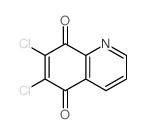 5,8-Quinolinedione,6,7-dichloro- structure