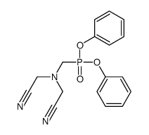 2-[cyanomethyl(diphenoxyphosphorylmethyl)amino]acetonitrile Structure