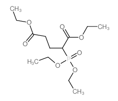 Pentanedioic acid,2-(diethoxyphosphinyl)-, 1,5-diethyl ester Structure