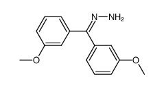 3,3'-dimethoxybenzophenone hydrazone结构式