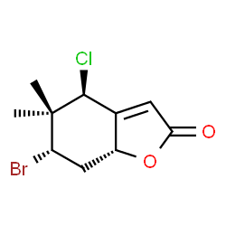 (4S)-6β-Bromo-4α-chloro-5,6,7,7aα-tetrahydro-5,5-dimethylbenzofuran-2(4H)-one picture