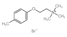 beta-(p-Toloxy)ethyltrimethylammonium bromide Structure