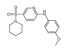 N-(4-methoxyphenyl)-5-piperidin-1-ylsulfonylpyridin-2-amine Structure