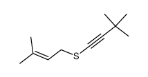 1-(3,3-dimethyl-but-1-ynylsulfanyl)-3-methyl-but-2-ene Structure