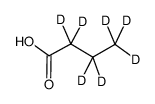 丁酸-d7结构式