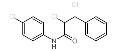 2,3-dichloro-N-(4-chlorophenyl)-3-phenyl-propanamide Structure