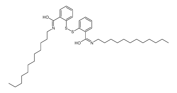 N-dodecyl-2-[[2-(dodecylcarbamoyl)phenyl]disulfanyl]benzamide结构式