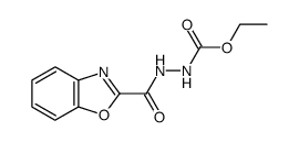 ethyl 3-(2-benzoxazolyl)hydrazinecarboxylate结构式