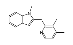 2-(3,4-dimethyl-2-pyridylmethyl)-1-methylindole结构式