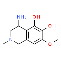 5,6-Isoquinolinediol, 4-amino-1,2,3,4-tetrahydro-7-methoxy-2-methyl- (9CI)结构式