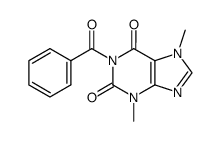 1-benzoyl-3,7-dimethyl-3,7-dihydro-purine-2,6-dione Structure