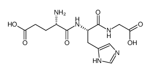 H-Glu-His-Gly-OH结构式