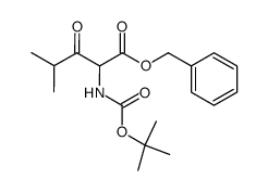 benzyl 2-tert-butoxycarbonylamino-4-methyl-3-oxopentanoate Structure