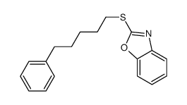 2-(5-phenylpentylsulfanyl)-1,3-benzoxazole Structure
