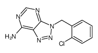 3-[(2-chlorophenyl)methyl]triazolo[4,5-d]pyrimidin-7-amine Structure