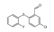 5-Chloro-2-(2-fluorophenylthio)benzaldehyde结构式