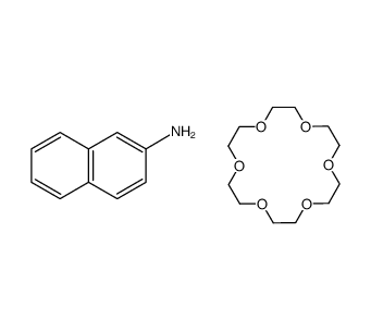 18-crown-6:2-napthylammonium ion 1:1 complex结构式