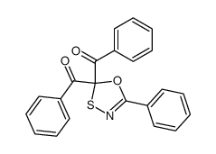 (5-phenyl-1,3,4-oxathiazole-2,2-diyl)bis(phenylmethanone)结构式