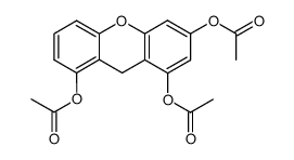 1,3,8-triacetoxy-xanthene结构式