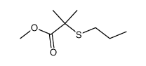 methyl 2-methyl-2-(propylthio)propanoate结构式