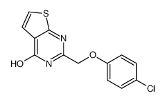 2-[(4-chlorophenoxy)methyl]-3H-thieno[2,3-d]pyrimidin-4-one Structure