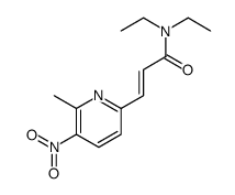 N,N-diethyl-3-(6-methyl-5-nitropyridin-2-yl)prop-2-enamide Structure