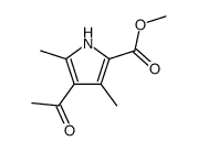 methyl 4-acetyl-3,5-dimethyl-1H-pyrrole-2-carboxylate结构式