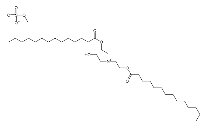 2-hydroxyethyl-methyl-bis(2-tetradecanoyloxyethyl)azanium,methyl sulfate结构式