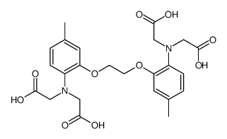 5,5'-dimethyl-bis(2-aminophenoxy)ethane-N,N,N',N'-tetraacetate结构式