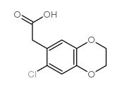 2-(6-chloro-2,3-dihydro-1,4-benzodioxin-7-yl)acetic acid Structure