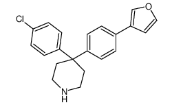 4-(4-chlorophenyl)-4-[4-(furan-3-yl)phenyl]piperidine Structure