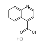 4-QUINOLINECARBONYL CHLORIDE,HYDROCHLORIDE(1:1) Structure