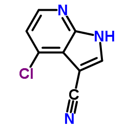 4-Chloro-1H-pyrrolo[2,3-b]pyridine-3-carbonitrile structure