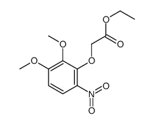 ethyl 2-(2,3-dimethoxy-6-nitrophenoxy)acetate结构式