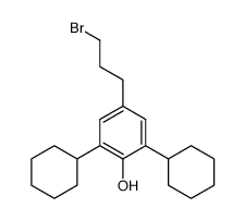 4-(3-bromopropyl)-2,6-dicyclohexylphenol Structure