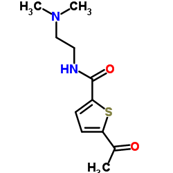 5-Acetyl-N-[2-(dimethylamino)ethyl]-2-thiophenecarboxamide Structure