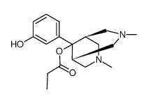 3,7-dimethyl-9-(m-hydroxyphenyl)-9-(propionyloxyoxy)-3,7-diazabicyclo<3.3.1>nonane结构式