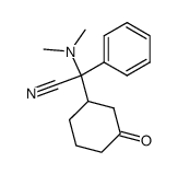 2-(dimethylamino)-2-(3-oxocyclohexyl)-2-phenylacetonitrile结构式