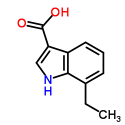 7-Ethyl-1H-indole-3-carboxylic acid structure