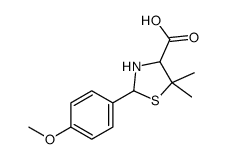 2-(4-methoxyphenyl)-5,5-dimethyl-1,3-thiazolidine-4-carboxylic acid Structure