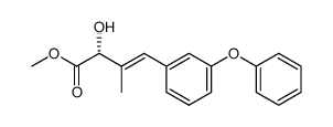 (E)-(R)-methyl 2-hydroxy-3-methyl-4-(3-phenoxyphenyl)-3-butenoate Structure