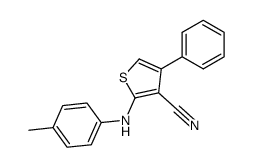 4-Phenyl-2-p-tolylamino-thiophene-3-carbonitrile Structure