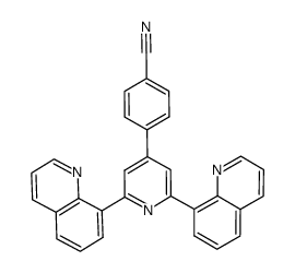 4-(p-cyanophenyl)-2,6-di(quinolin-8-yl)-4-(p-tolyl)pyridine Structure