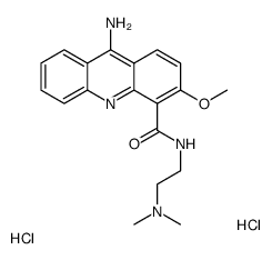 9-Amino-N-(2-(dimethylamino)ethyl)-3-methoxy-4-acridinecarboxamide dih ydrochloride structure