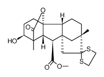 Gibberellin-C-methylester-dithioethylenketal结构式